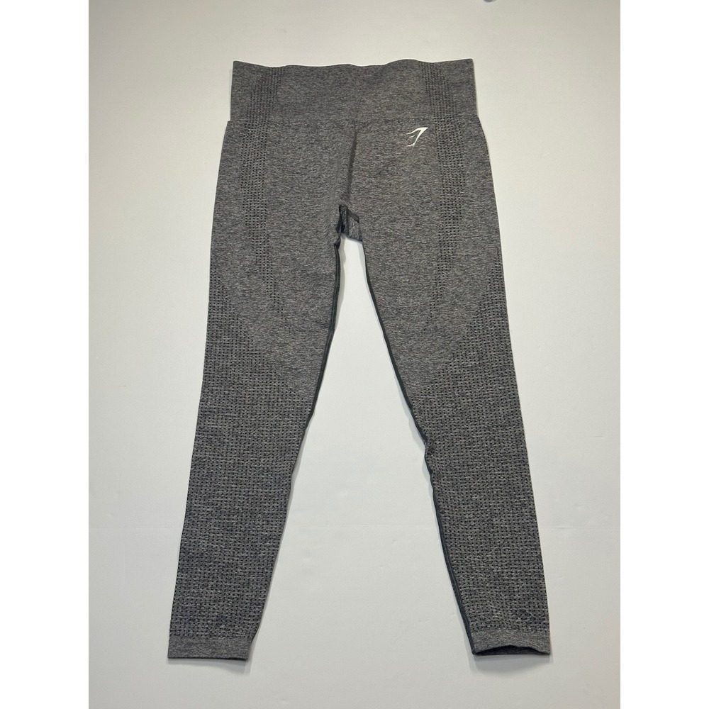 Gymshark Vital Seamless 2.0 Leggings Charcoal Marl Medium Grey High Waist Gym